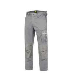 Diadora pantaloni da lavoro rock stretch grigio, tg. m New