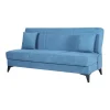 BellaHome Divani-Divano 3 posti "abete" blu, 185x78x90 cm