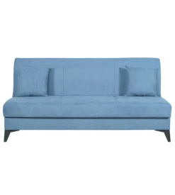 BellaHome Divani-Divano 3 posti "abete" blu, 185x78x90 cm
