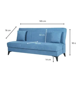 BellaHome Divani-Divano 3 posti 