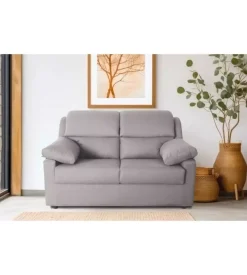 BellaHome Divano 2 posti "firenze" beige tessuto sfoderabile e antimacchia, 150x95x93 cm Outlet