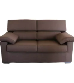 BellaHome Divano 2 posti "venezia" marrone tessuto sfoderabile e antimacchia, 160x93x93 cm Sale