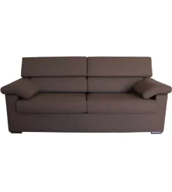 BellaHome Divani-Divano 3 posti "venezia" marrone tessuto sfoderabile e antimacchia, 200x93x93 cm