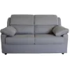 BellaHome Divani-Divano 2 posti maxi "firenze" grigio tessuto sfoderabile e antimacchia, 170x95x93 cm
