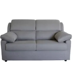 BellaHome Divani-Divano 2 posti maxi "firenze" grigio tessuto sfoderabile e antimacchia, 170x95x93 cm