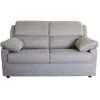 BellaHome Divani-Divano 2 posti maxi "firenze" grigio tessuto sfoderabile e antimacchia, 170x95x93 cm