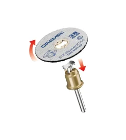Dremel set 2 dischi da taglio 38mm perno incluso - bosch.