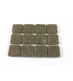 Feltrini adesivi quadrati - 20x20 mm. - marrone - 12 pz. Sale