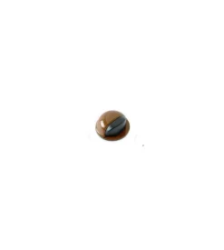 Fermaporte adesivo in acciaio + gomma - ø 50 x h. 22 mm. - marrone Hot