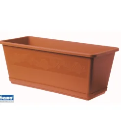 Bama Fioriera balconella cm 60 c/sottovaso terracotta Clearance