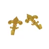 Ganci per quadri modello "giglio" 28 x 48 mm. finitura ottone lucido 5 pz. Clearance