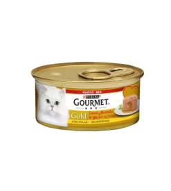 Alimenti Umido Gatto-Gourmet gold tortini con cuore morbido di pollo - 85 gr