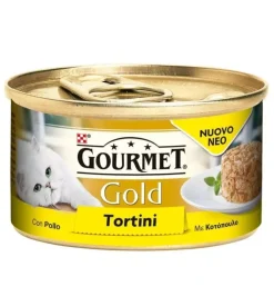 Alimenti Umido Gatto-Gourmet gold tortino di pollo - 85 gr