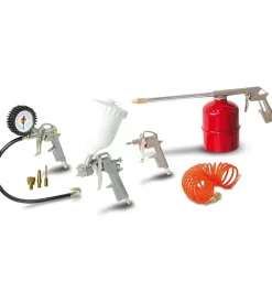 Kit 8 accessori per compressore aria compressa ad attacco rapido stanley New