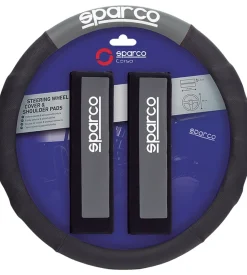 Sparco Kit auto coprivolante e passacintura "spc1111k" grigio/nero Sale