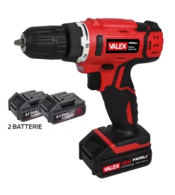 Valex Kit valigetta trapano avvitatore a batteria "family-tech 218" 2 batterie 18v 0,80ah Online