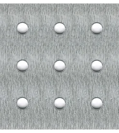 Alfer aluminium Lamiera in alluminio naturale con perforazione tonda 250 x 500 x 1,5. Sale
