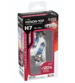Lampada alogena 12v xenon top +120% luce - h7 - 55w - px26d - 2 pz - scatola 58602 Clearance