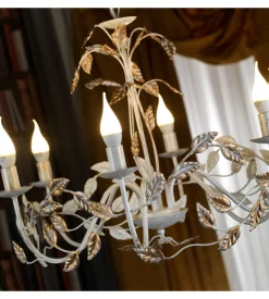 Onli Lampadario 6 luci "collana" avorio e14 Hot