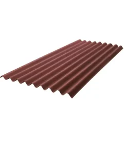 Onduline Lastre E Rotoli-Lastra basa in bitume rosso 200x85 cm