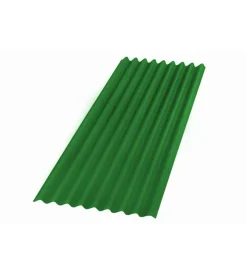 Onduline Lastra fibrobituminose colore verde intense - 85 x 200 cm. New