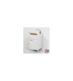 Lavatoio "slim" bianco lucido, 45x50x83 cm Clearance