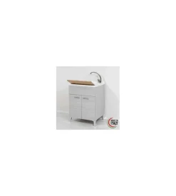 Lavatoio stella rovere grigio, 60x50x83cm