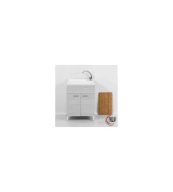 Lavatoio stella rovere grigio, 60x50x83cm
