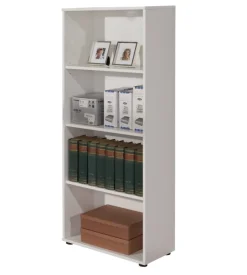 Libreria 4 ripiani laminato bianco, 60x145x30 cm Best