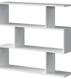 Libreria "athena" bianco lucido, 110x25x97 cm Hot