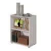Libreria con 2 ripiani laminato bianco, 60x75x30 cm Discount