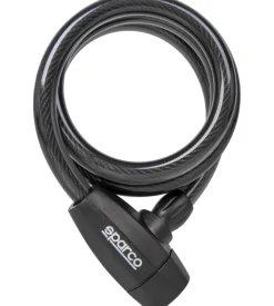 Sparco Lucchetto morbido per bicicletta nero con serratura