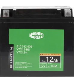 Magneti marelli batteria moto e scooter 12ah 12v 140a tecnologia agm sigillata polo positivo sinistro Online
