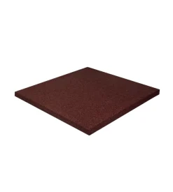 Art PLast Fontane, Decorazioni E Pavimentazioni-Mattonella da esterno antishock rossa, 400x400x25 mm