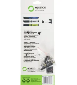 Sparco Mini pompa per bicicletta in alluminio grigio Best