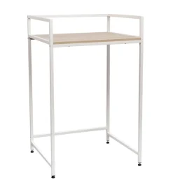 Mobile lavatrice "janet" bianco e legno, 68x60x107 cm Outlet