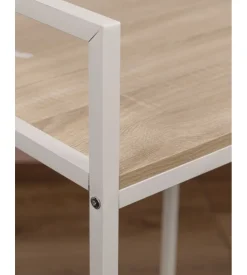 Mobile lavatrice "janet" bianco e legno, 68x60x107 cm Outlet