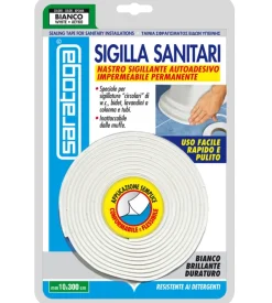 Saratoga Nastro sigillante autoadesivo per sanitari.