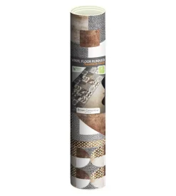 Passatoia in vinile "runner" fantasia "brown cementine", 120x50 cm Outlet