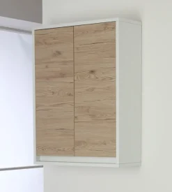 Pensile bagno bianco rovere, 60x24x80 cm Outlet