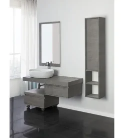 Pensile sospeso per bagno "shelf" cemento, 30x24x150 cm Sale