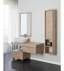 Pensile sospeso per bagno "shelf" rovere, 30x24x150 cm Sale