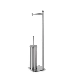 Accessori Bagno-Piantana portarotolo e scopino wc gedy "trilly" in acciaio inox spazzolato