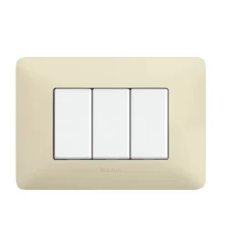 Placca 3 moduli avorio matix am4803bav - bticino. Outlet