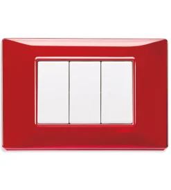 Placca 3m reflex rubino plana - vimar. Outlet