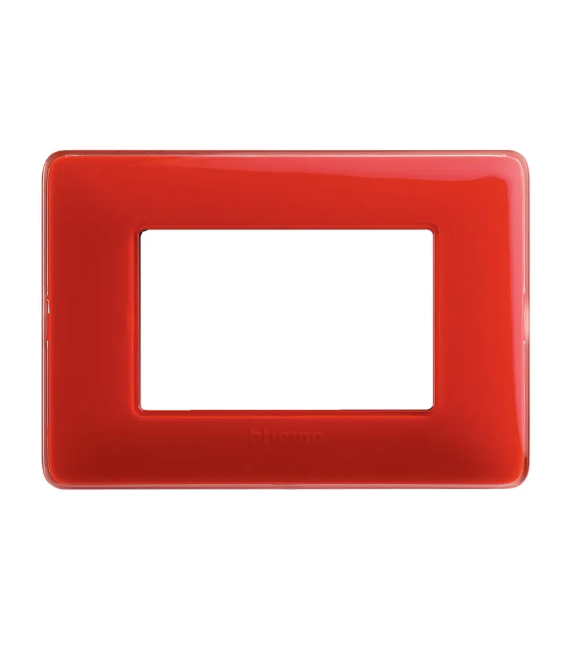 Placca 3p colors corallo matix am4803crd - bticino. New