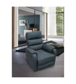 BellaHome Poltrona "chiara" con recliner in tessuto antracite 71x95x98 cm Best