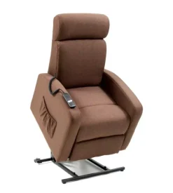 Poltrona con recliner e alzata elettrica "marta" marrone, 75x78x110 cm Online