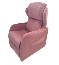 Poltrona "jolly 2" con recliner e alzata elettrica in tessuto mattone, 75x85x108 cm Clearance
