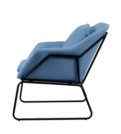 BellaHome Poltrona "oslo" azzurra, 68x70x79,5 cm Sale